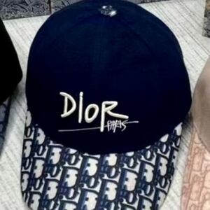 Dior Oblique Logo Cotton Baseball Cap